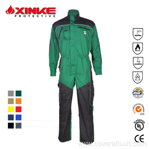 Fr Coveralls EN11611 Dark Blue 100% Cotton Fire Retardant Uniform Supplier